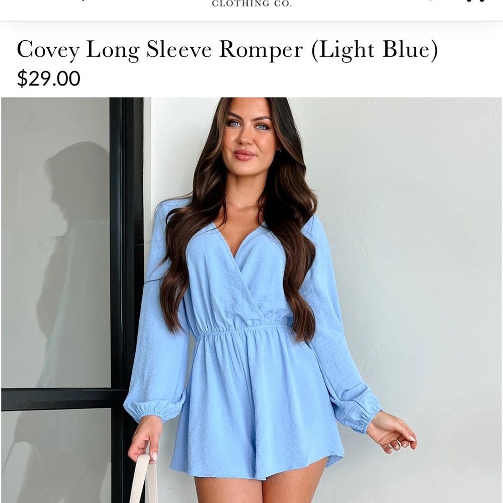 Light blue romper